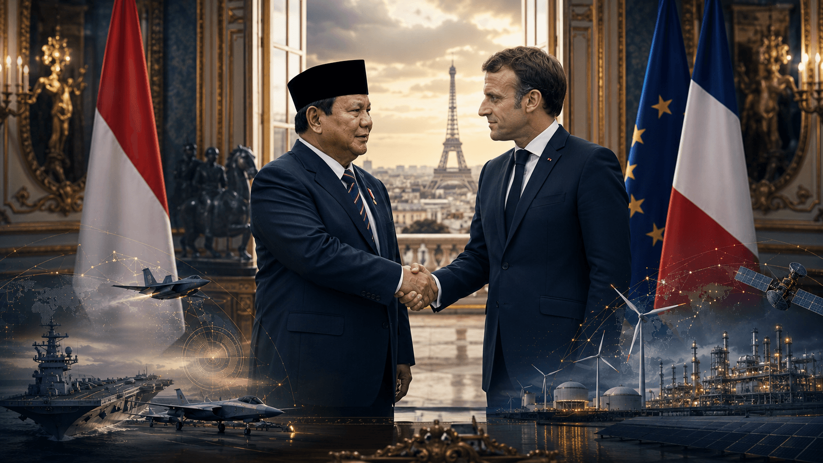Prabowo, Macron